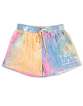 RAINBOW TIE DYE LOUNGE SHORTS PUPPIE LOVE