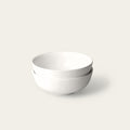 Ramen bowls dinnerware by Fable Home, shown in a speckledwhite finish. – #speckledwhite