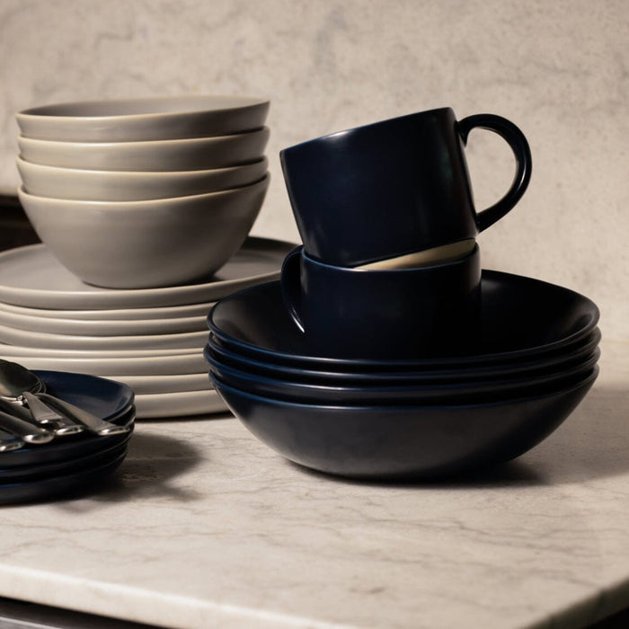 Ramen bowls dinnerware by Fable Home, shown in a midnightblue finish. – #midnightblue