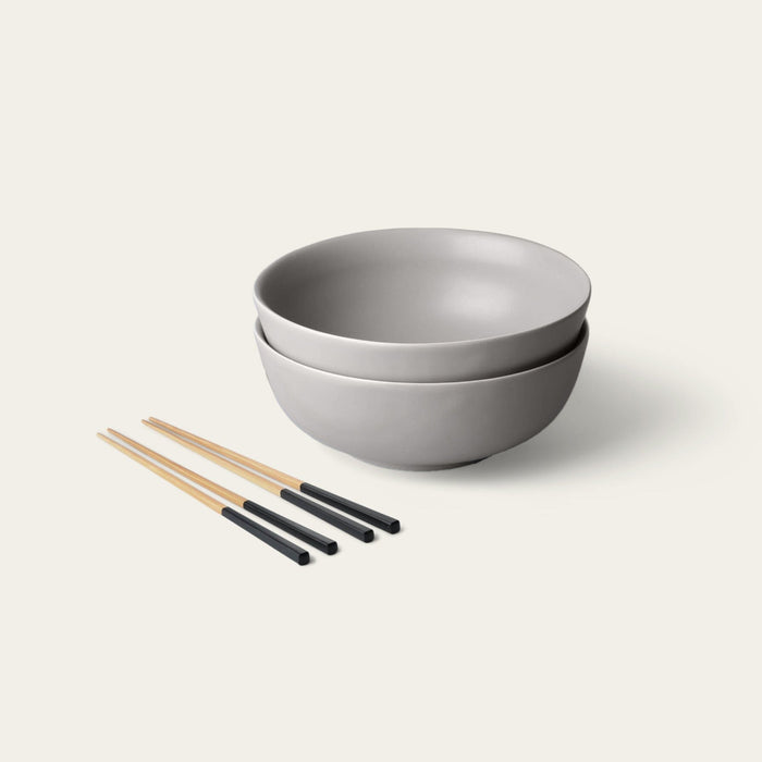 Ramen set bundles by Fable Home, shown in a dovegray/ashblack finish. – #dovegray/ashblack