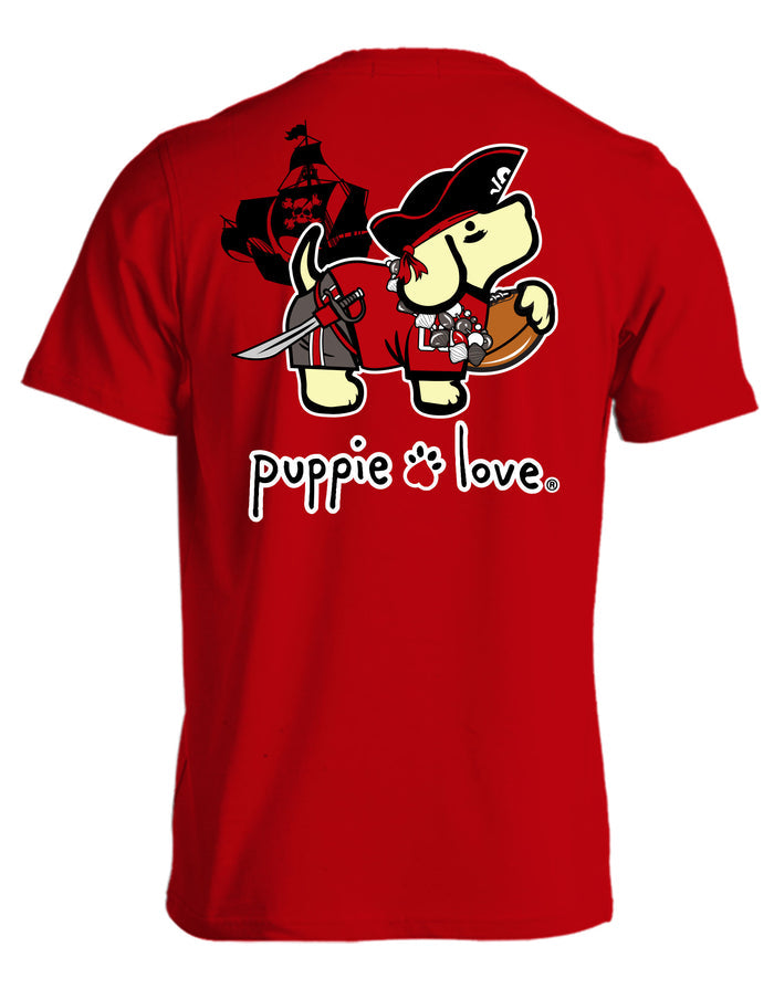 RED AND BLACK MASCOT PUP PUPPIE LOVE