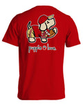RED AND GOLD MASCOT PUP PUPPIE LOVE
