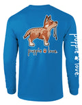 RED HEELER PUP, ADULT LS PUPPIE LOVE