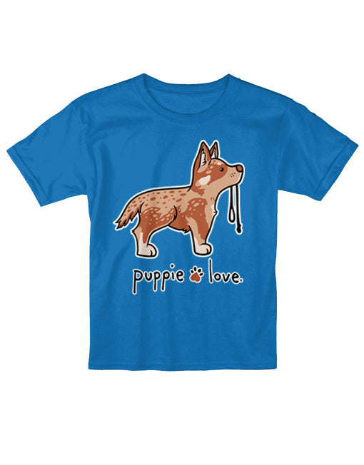 RED HEELER PUP, YOUTH SS PUPPIE LOVE