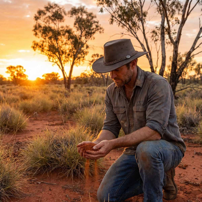 Red-Rock-Hats-1032-Bushie-Stringer-Brown-Leather-Outback-Hat-Lifestlye