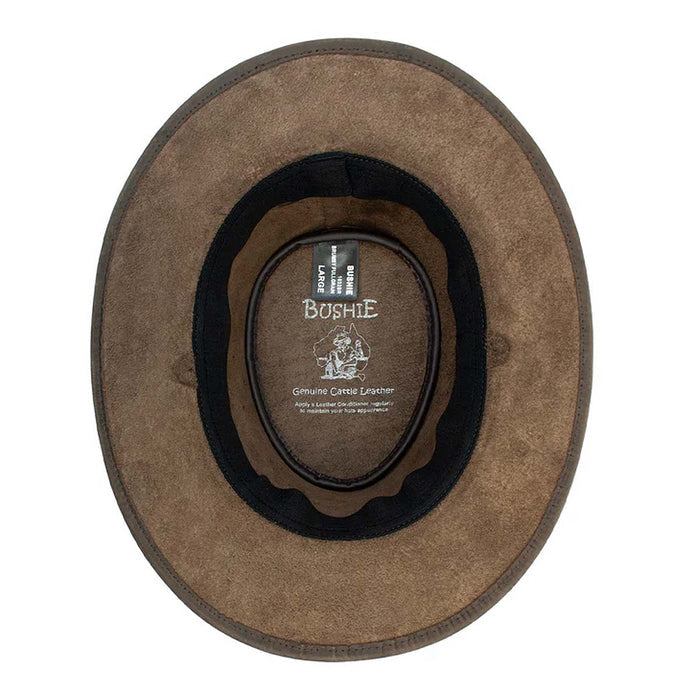 Red-Rock-Hats-1032-Bushie-Stringer-Brown-Leather-Outback-Hat-Inside