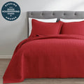 Red Velvet Oversized Quilt Set