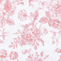 Retro Rose Floral Toile Pillowcase Set