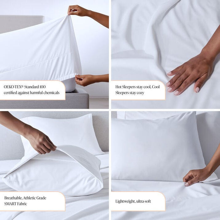 Retro Rose Floral Toile Pillowcase Set