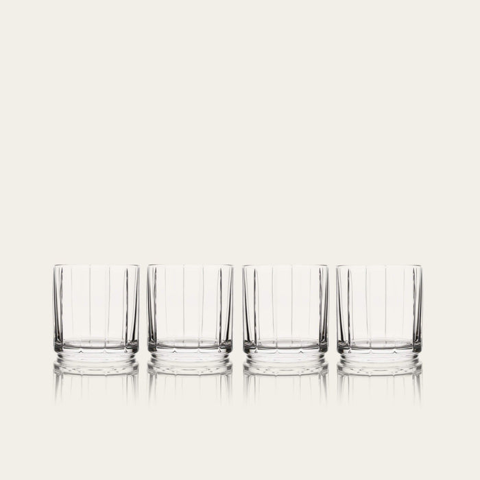 Rocks glasses glassware by Fable Home, shown in a clear finish. – #clear