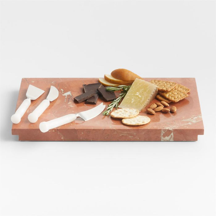 Rosa Marble Rectangle Board by Athena Calderone