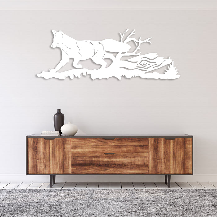 Running Fox - Metal Wall Art - MetalPlex