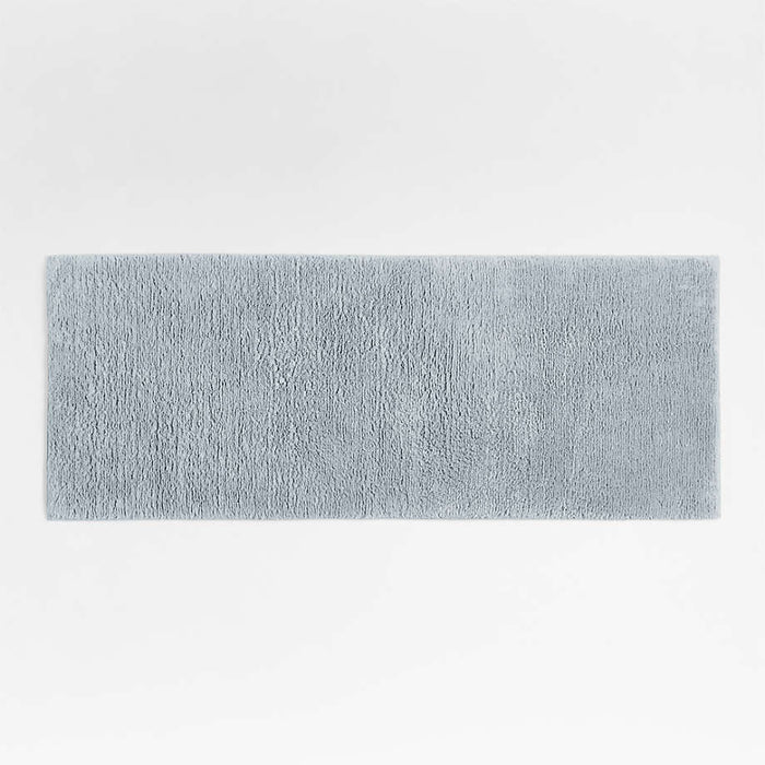 Rylan Organic Cotton Mist Blue Bath Mat 24"x60"