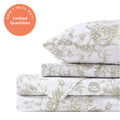Sage Green Floral Toile Sheet Set