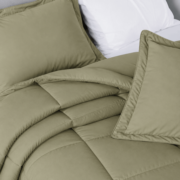 Sage Green Oversized Comforter Set