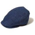 Saint Martin - Blue Linen Flat Cap - Style