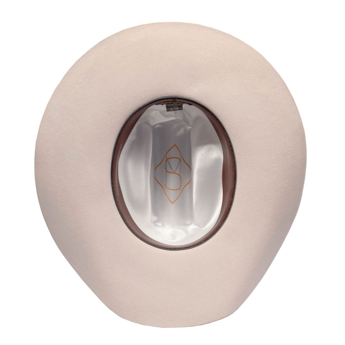 Saint Martin - "Cattleman" with Leather Band Cowboy Hat (Inside)