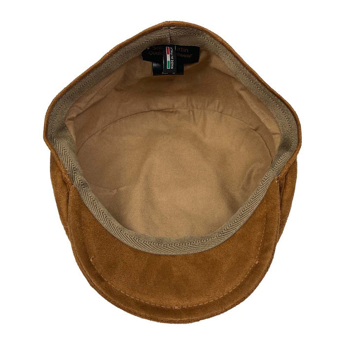 SM-85-Saint-Martin-Faux-Chamois-Flat-Cap-Style-Inside
