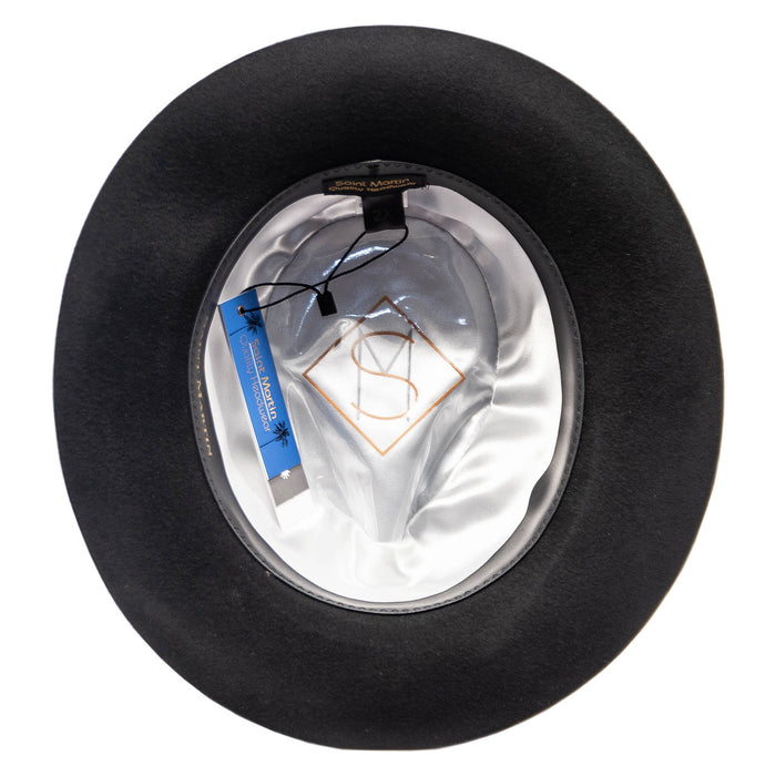 Saint Martin - "Sinatra" Wool Felt Fedora (Inside)