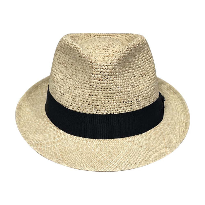 Saint Martin Crocheted Panama Trilby Fedora (Front)