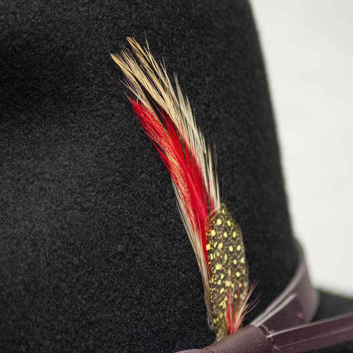 SM-26_Saint-Martin_Crushable_wool_felt_fedora_Brown_Profile_feather