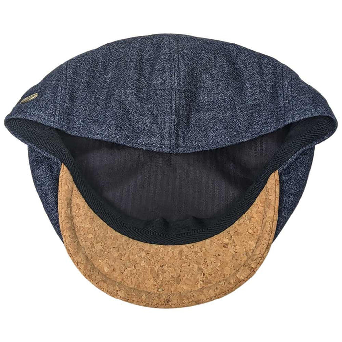 Saint Martin - Genova Denim & Cork Newsboy Cap - Interior