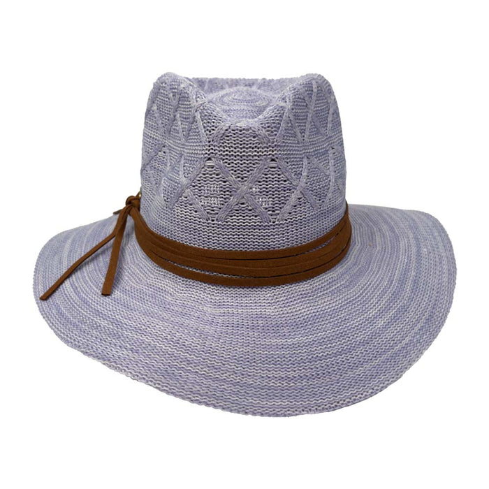 Saint-Martin-SM2754-Blue-Knitted-Safari-Fedora-Front