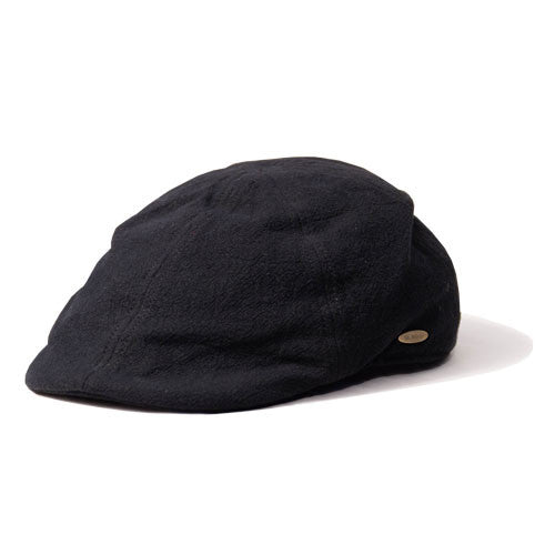 Saint Martin - Black Linen Driver Cap (Profile)