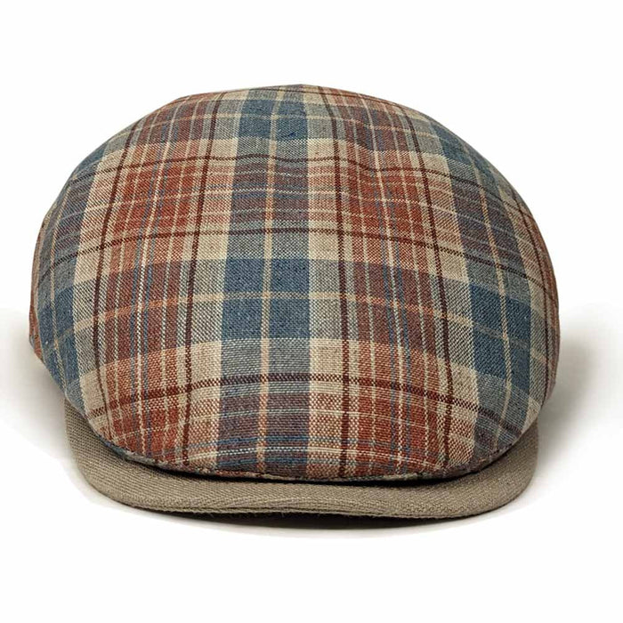 Saint Martin - Monte Rosso Plaid Flat Cap - front