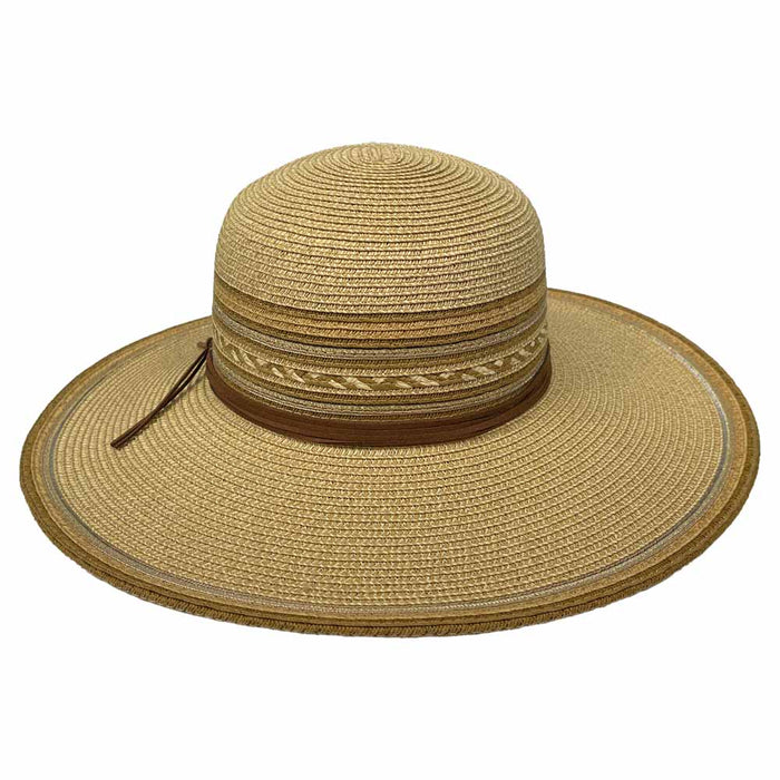 Saint-Martin-SM2917TN-Multicolor-Flatbrim-Tan-Style