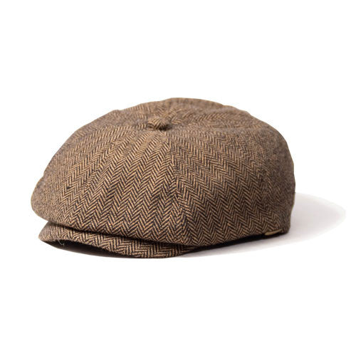 Saint Martin - Brown Newsboy Cap (Profile)