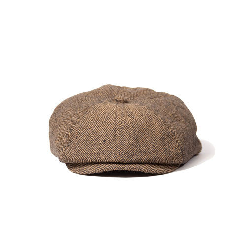 Saint Martin - Brown Newsboy Cap (Front)