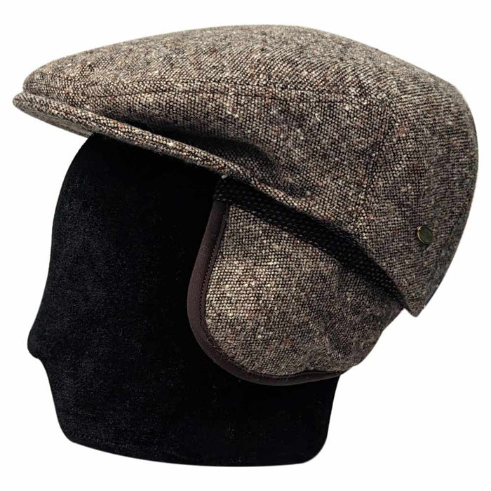 Saint Martin - Farias Orecchio Ultra Warm Wool Blend Flat Cap - model ear flap style
