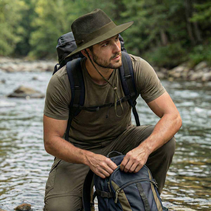 Saint Martin - Outdoor Safari Hat with Mesh