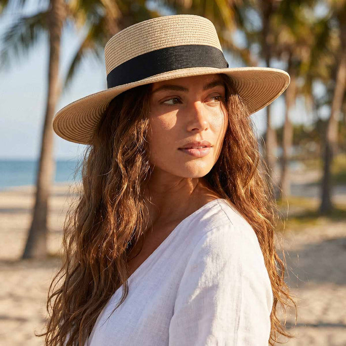 Saint-Martin-Paper-Braid-Boater-Hat-SM02-186-Lifestyle
