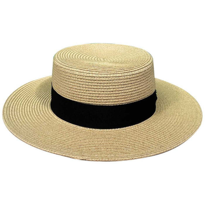 Saint Martin - Paper Braid Boater Hat - Front