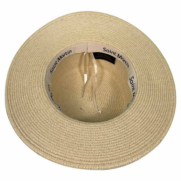 Saint Martin - Paper Braid Boater Hat - Inside