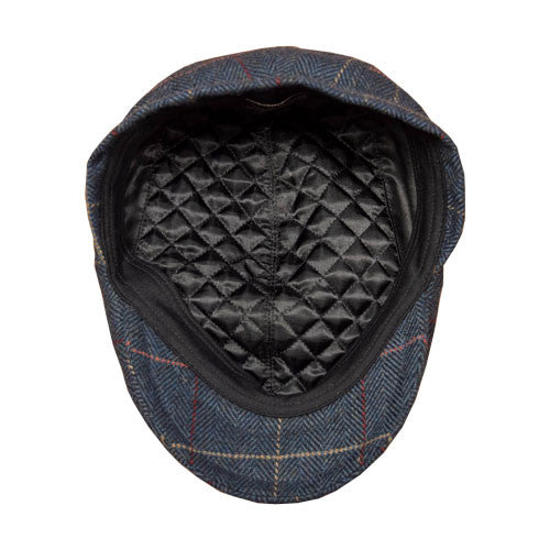 Saint Martin - Navy Plaid Driver Cap (Inside)