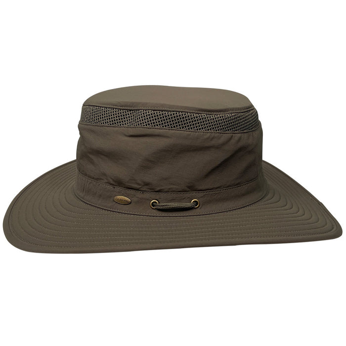 Saint Martin - Polyester Mesh Outdoor Hat in Olive - Side