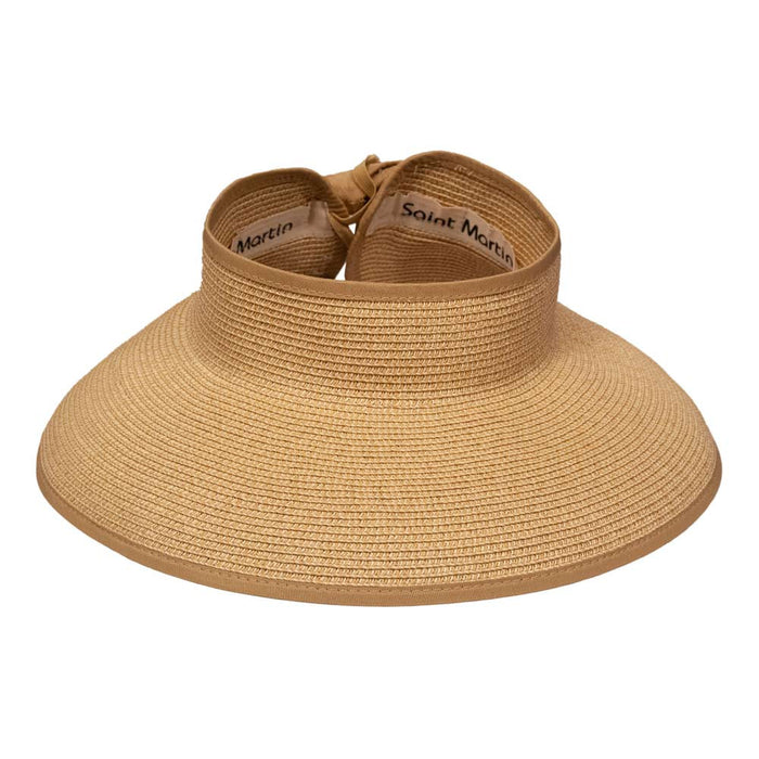 Saint Martin - Roll Up Visor Tan Tweed (Profile)