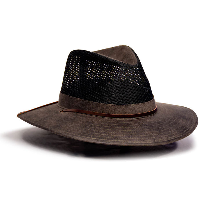 Saint Martin - Safari Breezer Hat Olive-Charcoal (Profile Side)