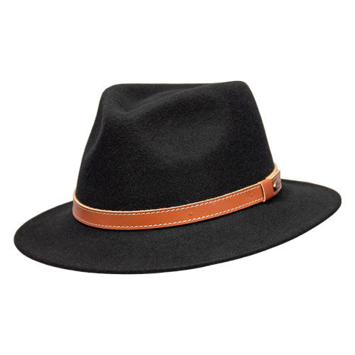 Saint Martin - Short Brimmed Wool Safari Hat (Profile)