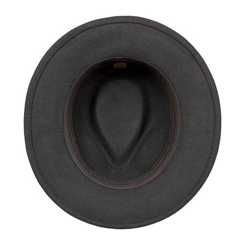 Saint Martin - Short Brimmed Wool Safari Hat (Inside)
