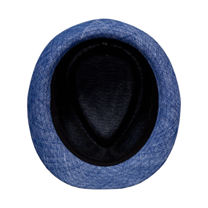 Saint Martin - Trilby Fedora Denim (Inside)