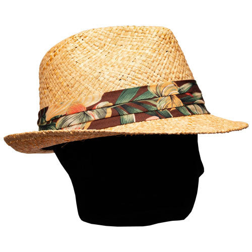 Saint Martin - Tropical Straw Fedora (Model Right)
