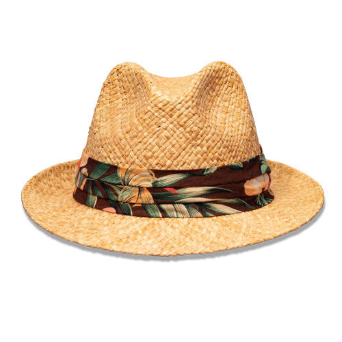 Saint Martin - Tropical Straw Fedora (Profile Front)