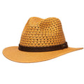 Saint Martin - Two Tone Paper Braid Fedora (Profile)