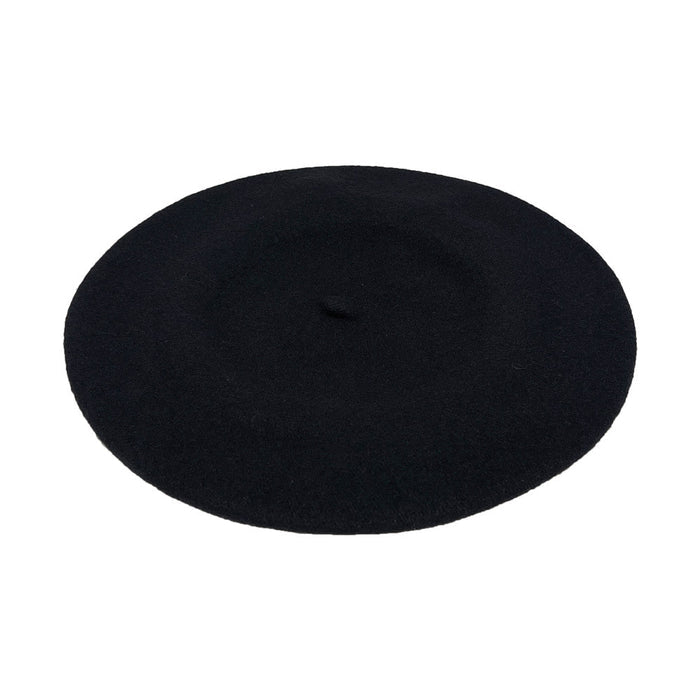 Saint Martin - Wool Felt Black Beret