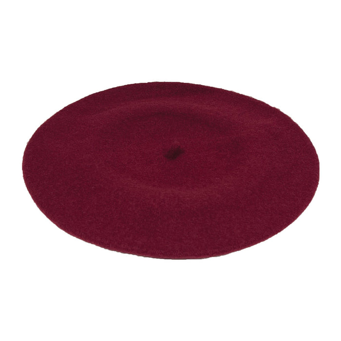 Saint Martin - Wool Felt Maroon Beret