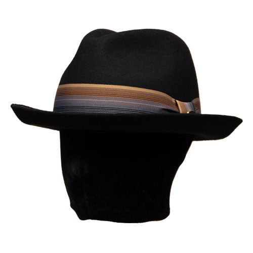 Saint Martin - Wool Felt Upturn Fedora (Model Left)
